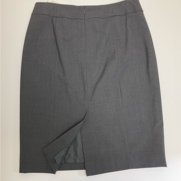 NWT Calvin Klein Womens Sz 4 Classic Professional Office Lined Gray Pencil Skirt - Picture 3 of 9